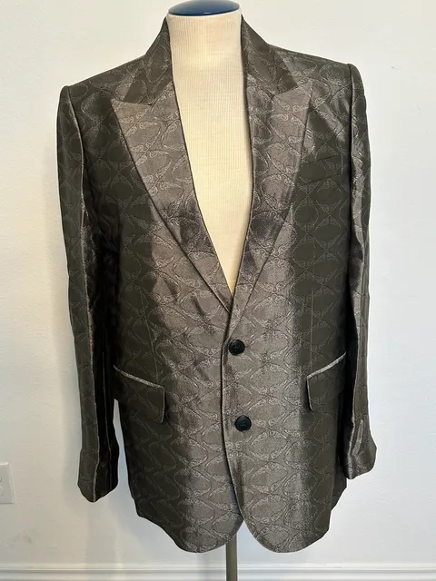Zadig & Voltaire Vegy Jacquard Blazer Grey Size 40