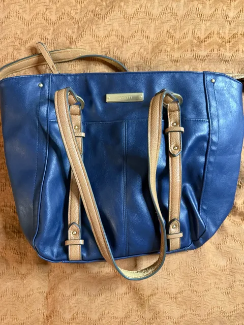 Rosetti Blue and Tan Shoulder Bag Tote