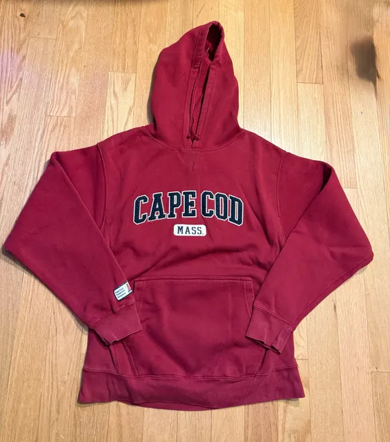 Cape Cod Sweatshirt Company Cape Cod Mass Hoodie Size M Red