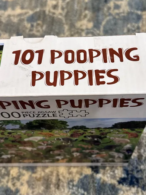 Funwares 101 Pooping Puppies 1000 Piece Jigsaw Puzzle