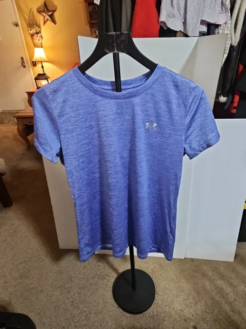 Under Armour HeatGear T-Shirt Size MD Blue Athletic