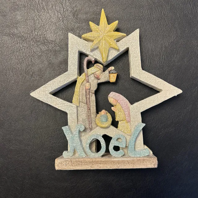 Nativity Scene Star Figurine Noel Christmas Decor