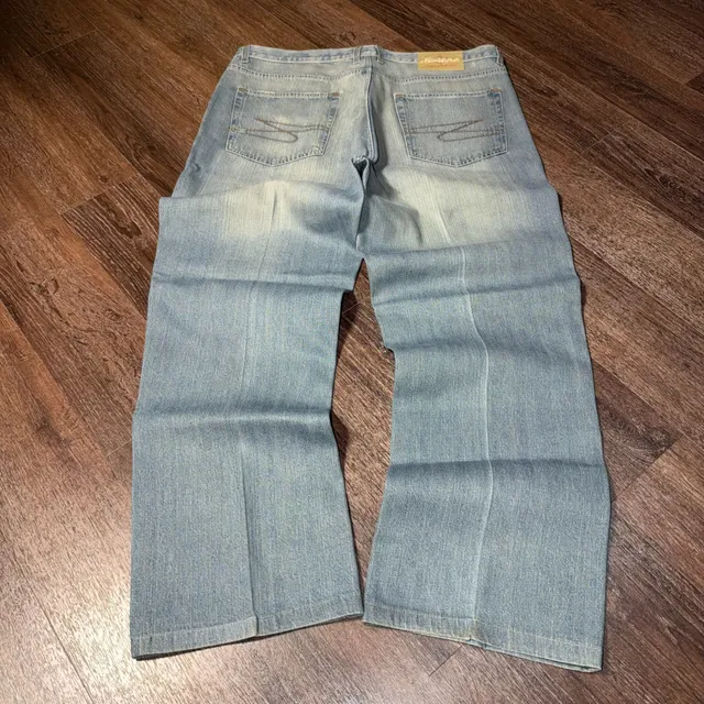 Bootcut Southpole Jeans Size 42 Light Wash Blue Denim Y2K Baggy Streetwear