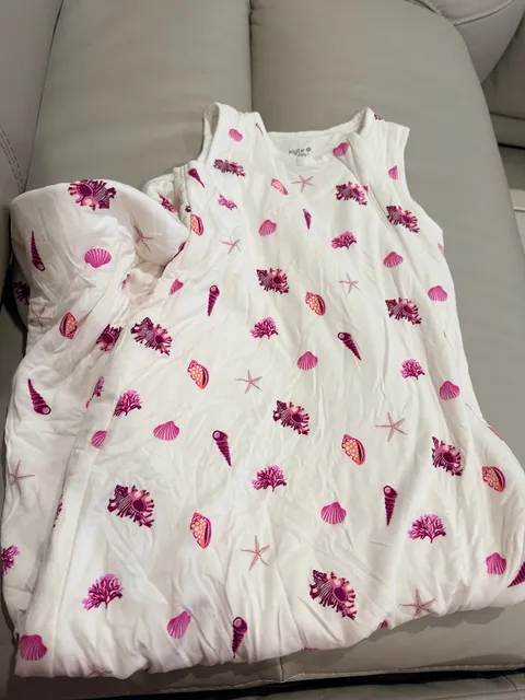 Kyte BABY Sleep Sack Bag Raspberry Sea Shells Pink White Pre-Owned