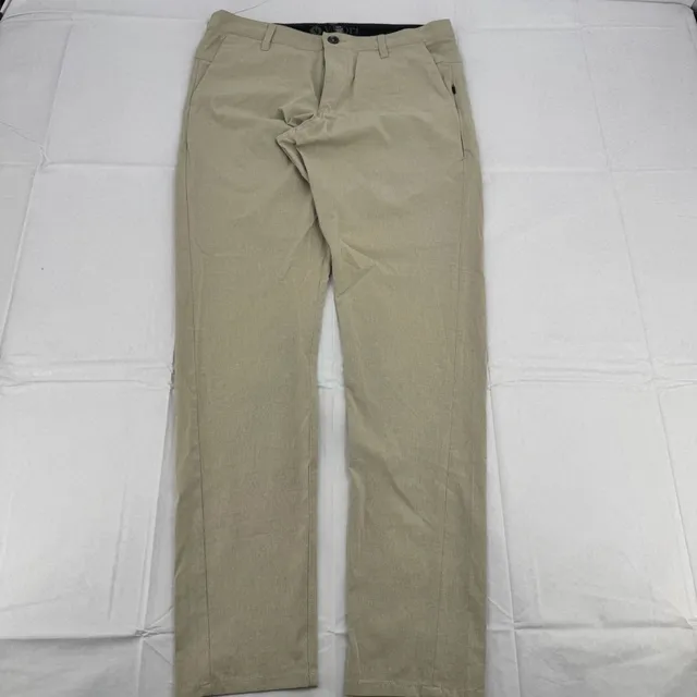Vuori Meta Pants Size 30 Khaki Stretch Performance Chino