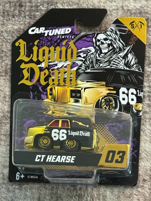 CarTuned Remixes Liquid Death CT Hearse Diecast Car