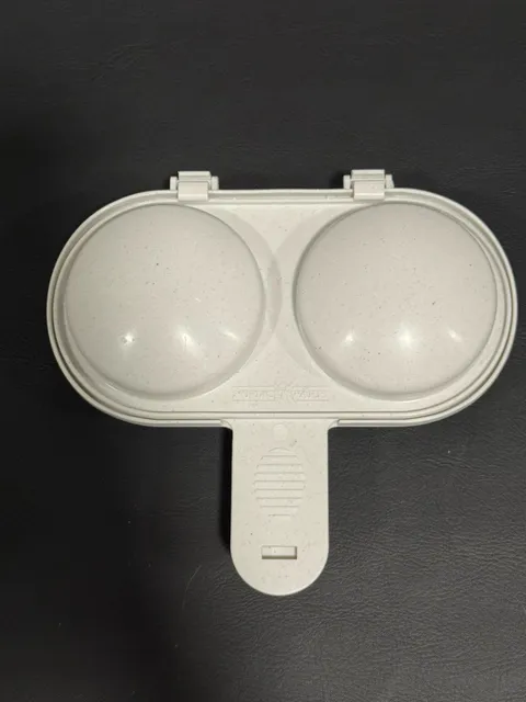Nordic Ware Microwave 2 Cavity Egg Poacher White