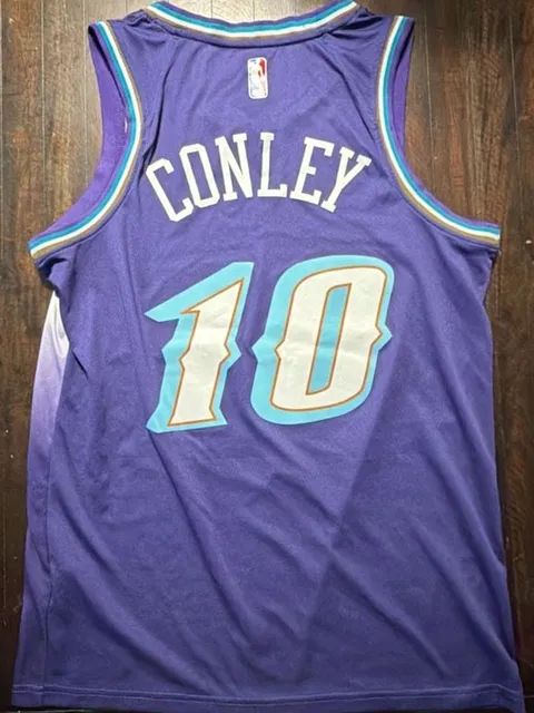 Nike Utah Jazz Mike Conley #10 Size 40 Purple Swingman Jersey