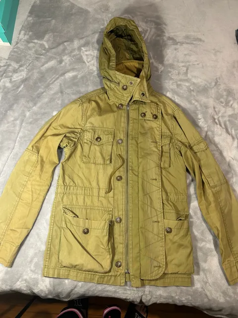 Woman’s J. Crew Field Jacket Size XS Olive Green Utility Military Cargo Parka