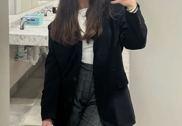 Stradivarius oversized Black Blazer Jacket Size M