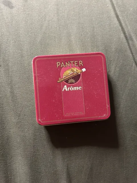 Panter Arôme Cigar Tin Empty Collectible Metal Case