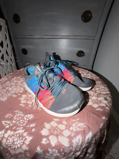 Under Armour Sneakers Size 13.5K Gray Multi Athletic Shoes