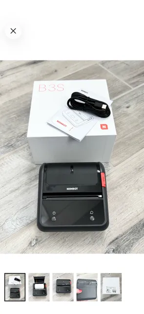 NIIMBOT B3S Thermal Label Printer Grey