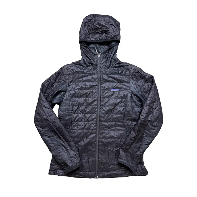 Patagonia Micro Puff Hoody Black Insulated Jacket womens small