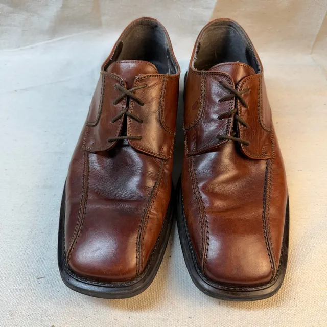 Skechers Maestro-Mozart Leather Shoes Brown Leather Dress Shoes