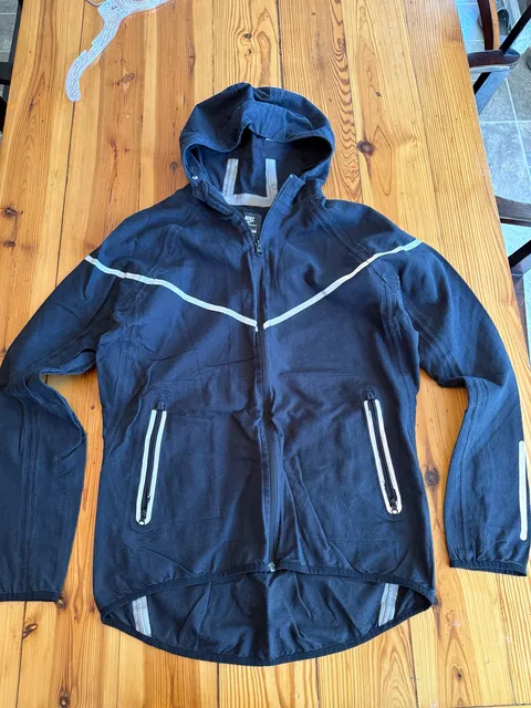 Nike Wool Flash Reflective Jacket Size M Black