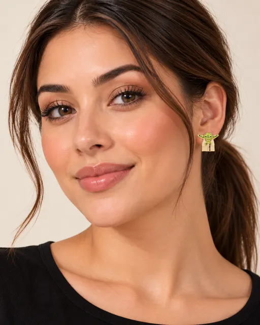 BaubleBar Star Wars Grogu Earrings New In Box