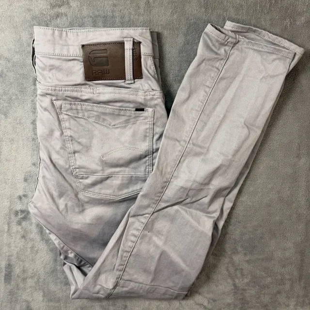 G-Star RAW Scutar 3D Slim Tapered Chino Pants Charcoal Grey 30x34 D18962