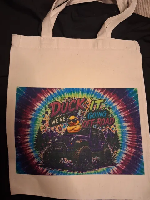 Duck It We Are Going Off Road Canvas Tote Bag