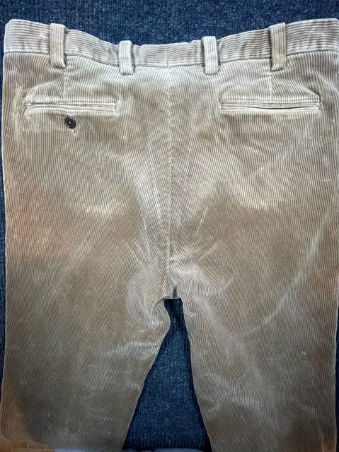 Orvis Corduroy Pants Size 38 Tan Straight Leg Trousers
