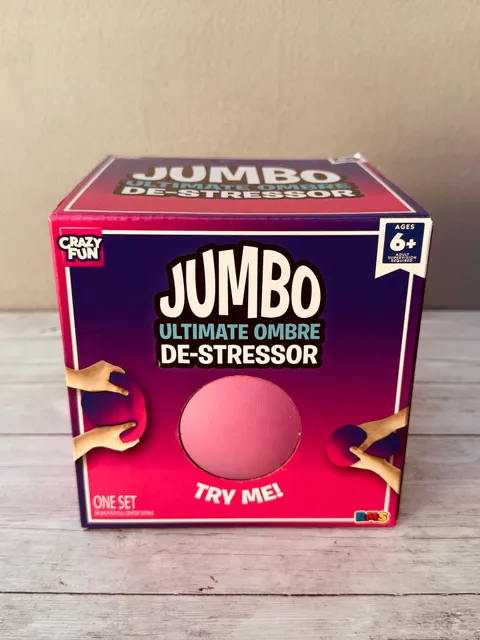 RMS Crazy Fun Jumbo Ultimate Ombre De-Stressor Ball Toy New In Box