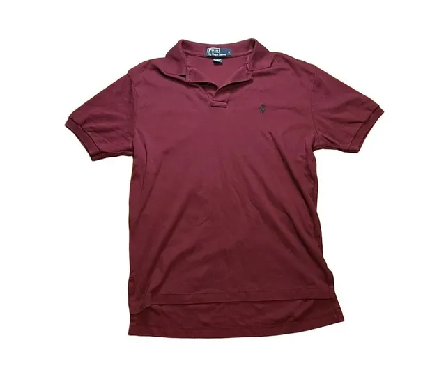 Polo by Ralph Lauren Polo Shirt Size S Burgundy Cotton Short Sleeve