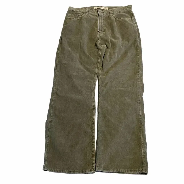 Gap Relaxed Boot Fit Corduroy Pants Green