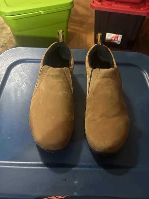 Merrell Jungle Moc Slip-On Shoes Brown Suede