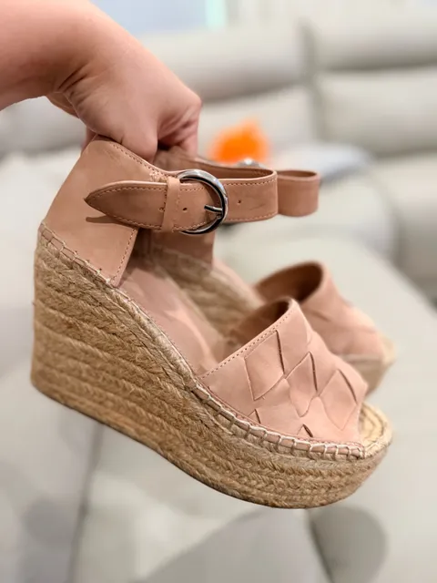 Marc Fisher Adalla Espadrille Size 7 Platform Wedge Sandal