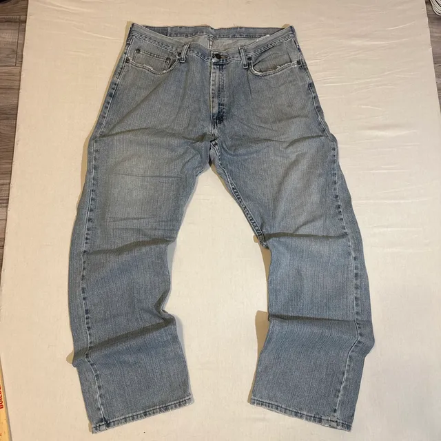 Wrangler Relax Straight Light Wash Denim Jeans Size 38x34