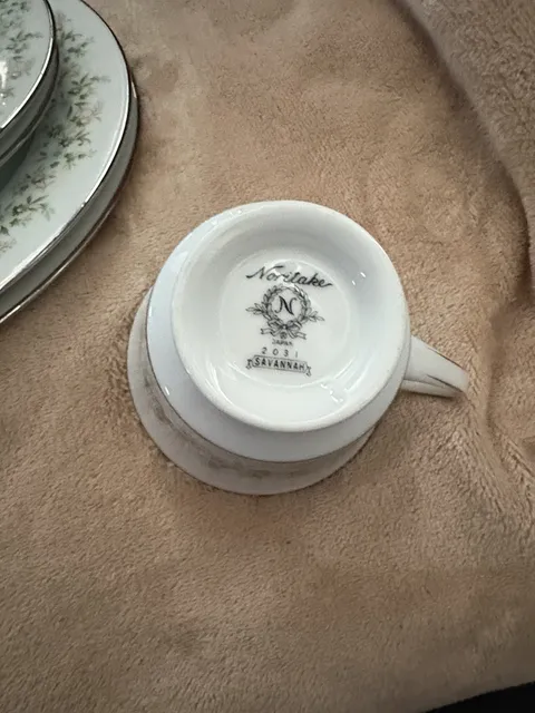 Noritake Savannah 2031 China Set Tea Cups Saucers Dinner Plates