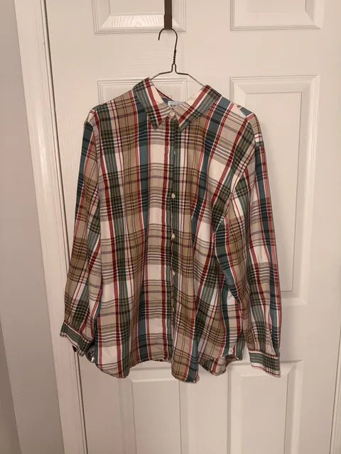 Alfred Dunner Plaid Button-Down Shirt
