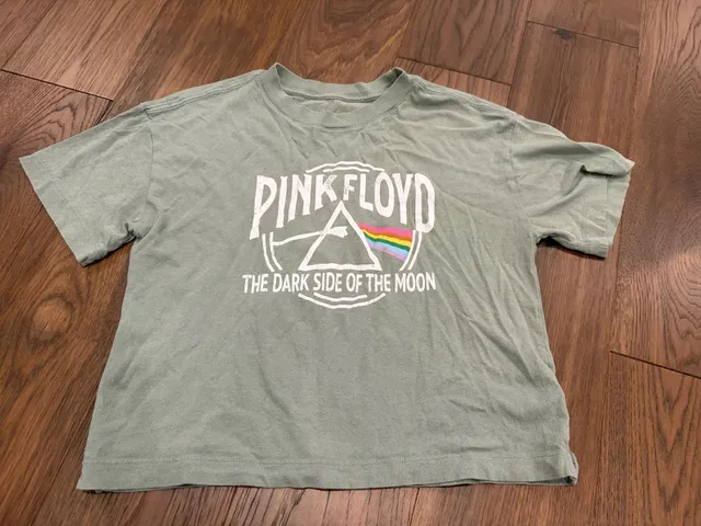 Gap Kids Pink Floyd The Dark Side of the Moon T-Shirt XL (12) Green