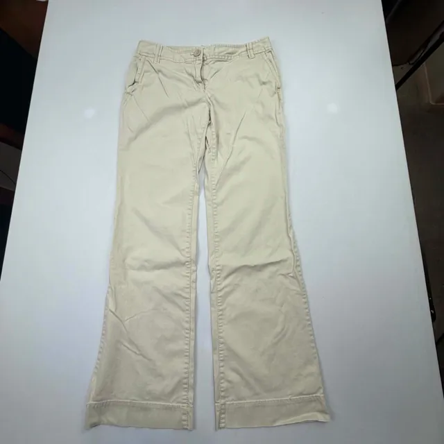 Ann Taylor Loft Marisa Pants Size 6 Khaki Tan Cotton Casual