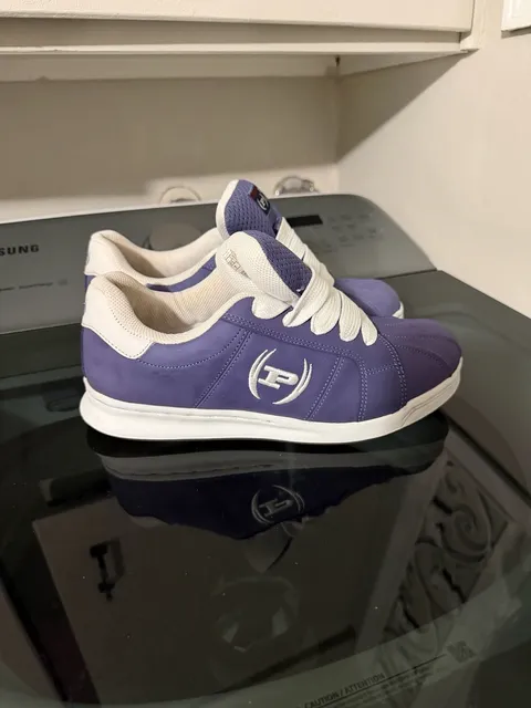 Phat Farm Sneakers Size 8.5 Purple White Leather
