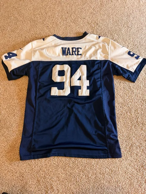 Nike Dallas Cowboys DeMarcus Ware #94 Navy Blue Throwback Jersey Size L