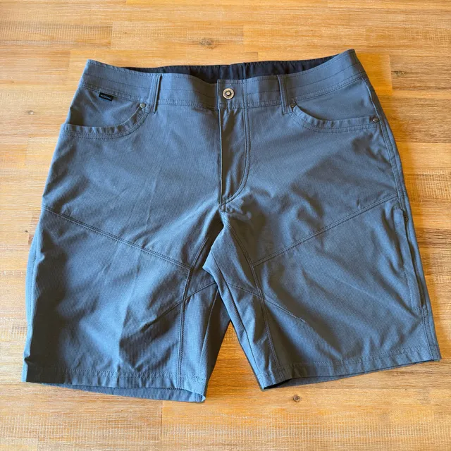 KUHL Silencr Kargo Shorts Mens 36 Gray Technical Hiking Outdoor Trail Utility M