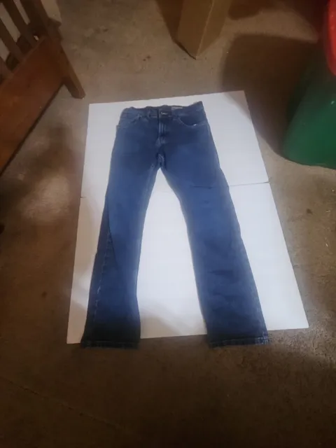 Wrangler Straight Fit Jeans 31x30 Blue Denim