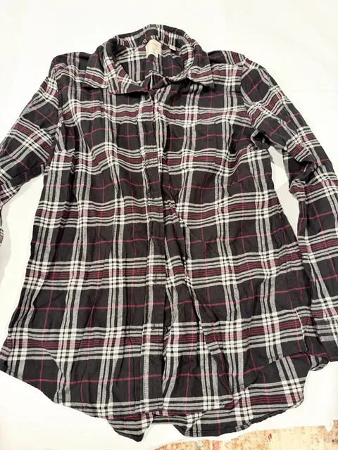 Weatherproof Vintage Plaid Flannel Shirt Size Large