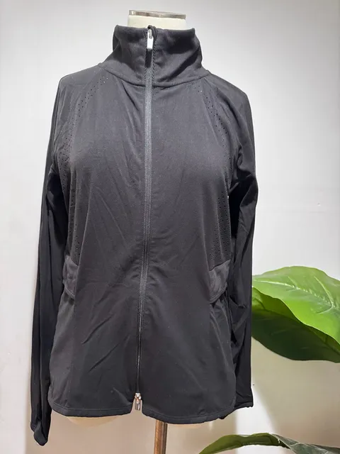 Athleta Women’s Full Zip Jacket Size M Black Activewear