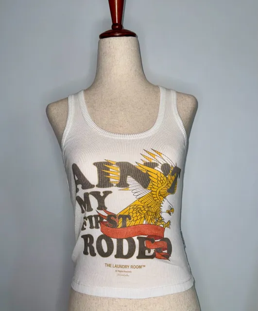 The Laundry Room Ain't My First Rodeo Graphic Ribbed Tank Top