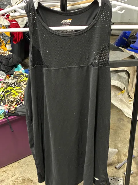 Avia Athletic Tank Top Size XL Black Mesh