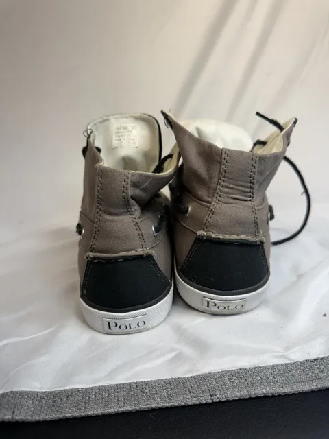 Polo Ralph Lauren Lander Chukka Canvas Sneakers Size 13D Brown