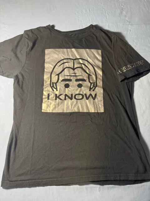 Star Wars Han Solo Carbonite I Know T-Shirt medium Black