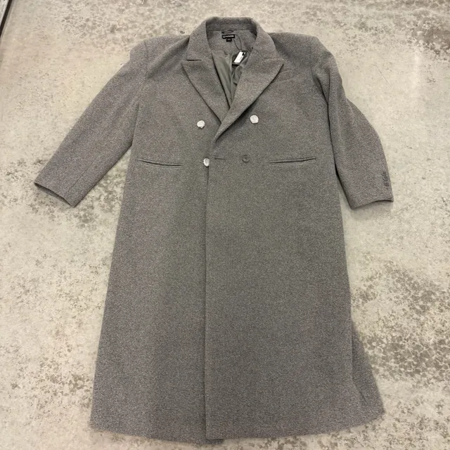 PrettyLittleThing Structured Extreme Oversized Double Breasted Coat Size L
