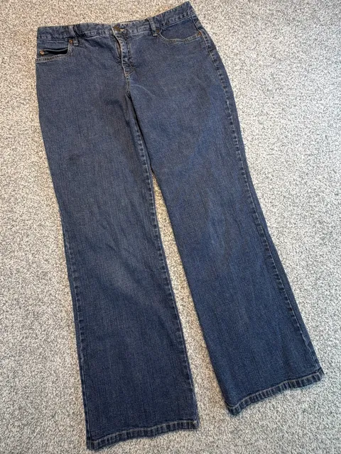 Tribal Jeans Women’s Size 8P Straight Leg Blue Denim. Stretch-Extensible 