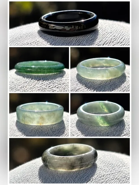 PICK 1 Natural Jade Rings | Water Jade | Sizes 7.5–7.8 Premium Quality