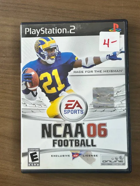 NCAA Football 06 PS2 PlayStation 2 EA Sports 2005 Game Disc Manual Case
