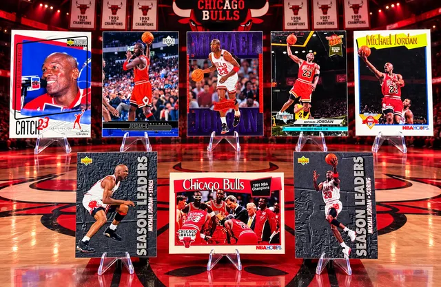 MICHAEL JORDAN Basketball 8 Card Lot Chicago Bulls INVESTMENT Vintage THE GOAT