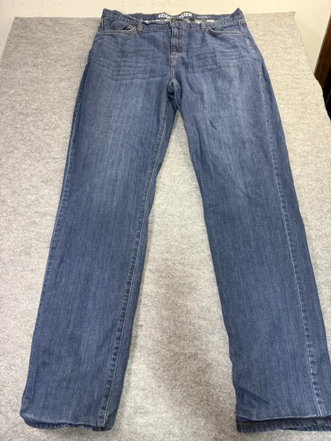 Eddie Bauer Boyfriend Midrise Slim Jeans Size T14 Flannel Lined Blue